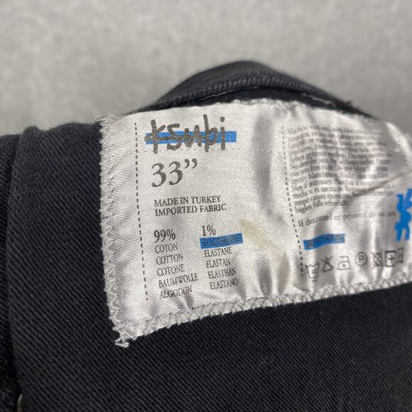 Ksubi Jeans Mens 33 (Fits 35x32) Black Chitch Boneyard Slim Fit Button Fly - Picture 10 of 10